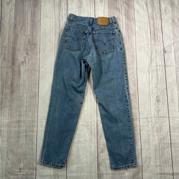 Vintage Levi's 550 High Waist Mom Jeans Women's 8 MIS M Denim 90s Y2K - Picture 8 of 13